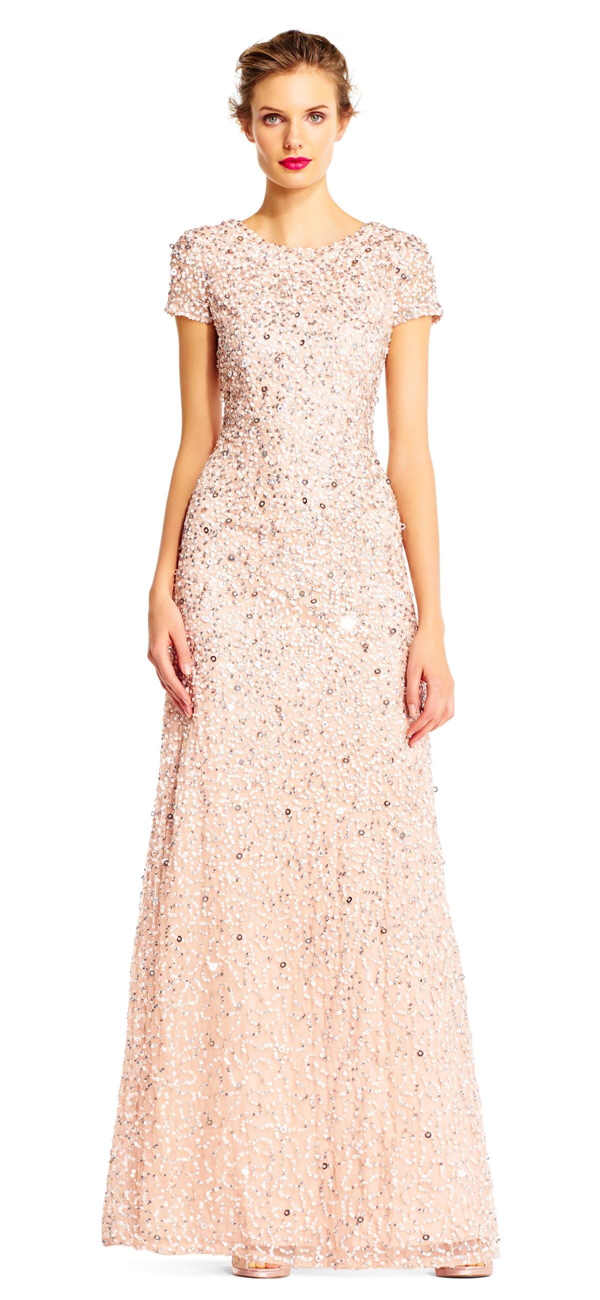 Adrianna papell shop sequin maxi dress